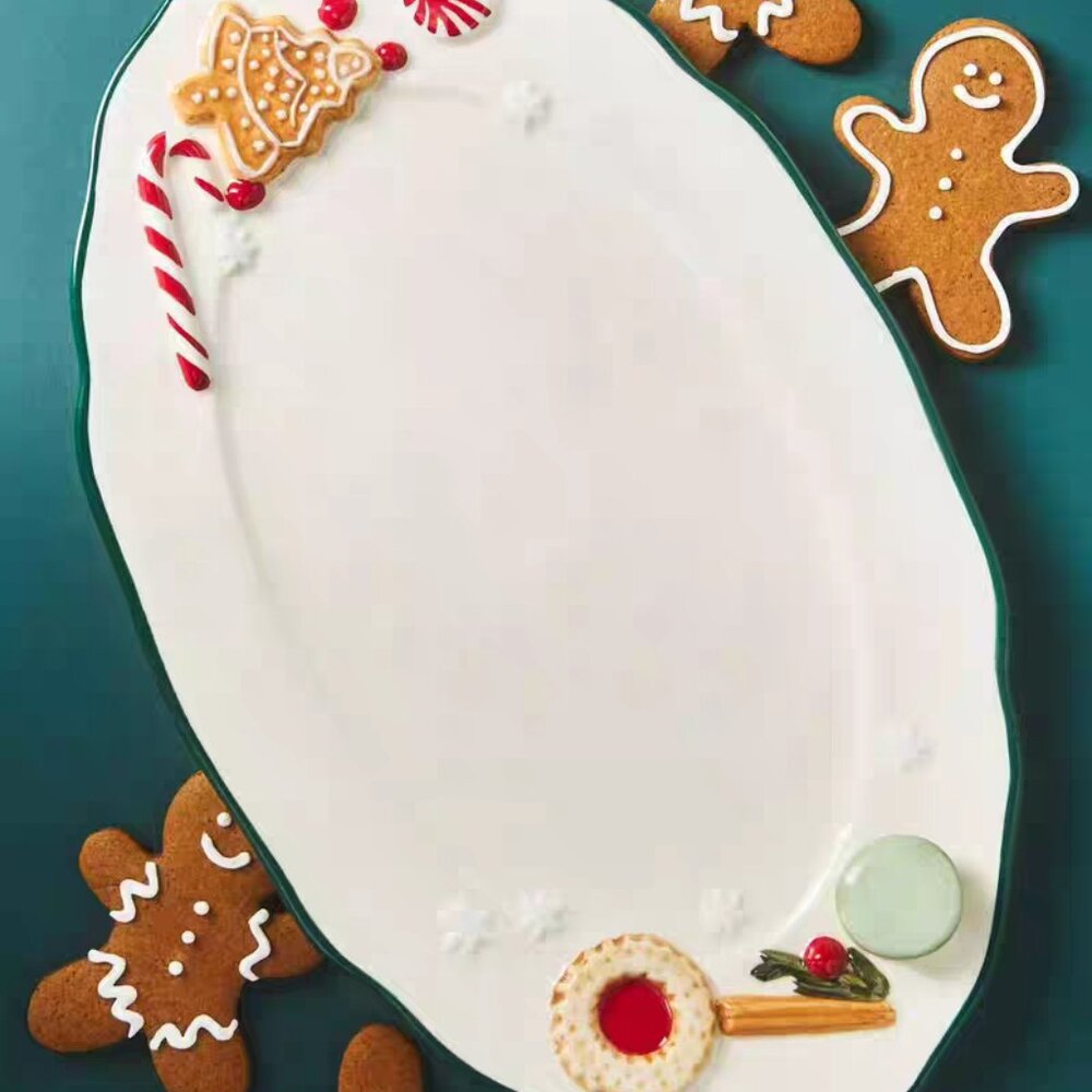 Brand New Discontinued Anthropologie Holifaye Keramik Steingut Platter